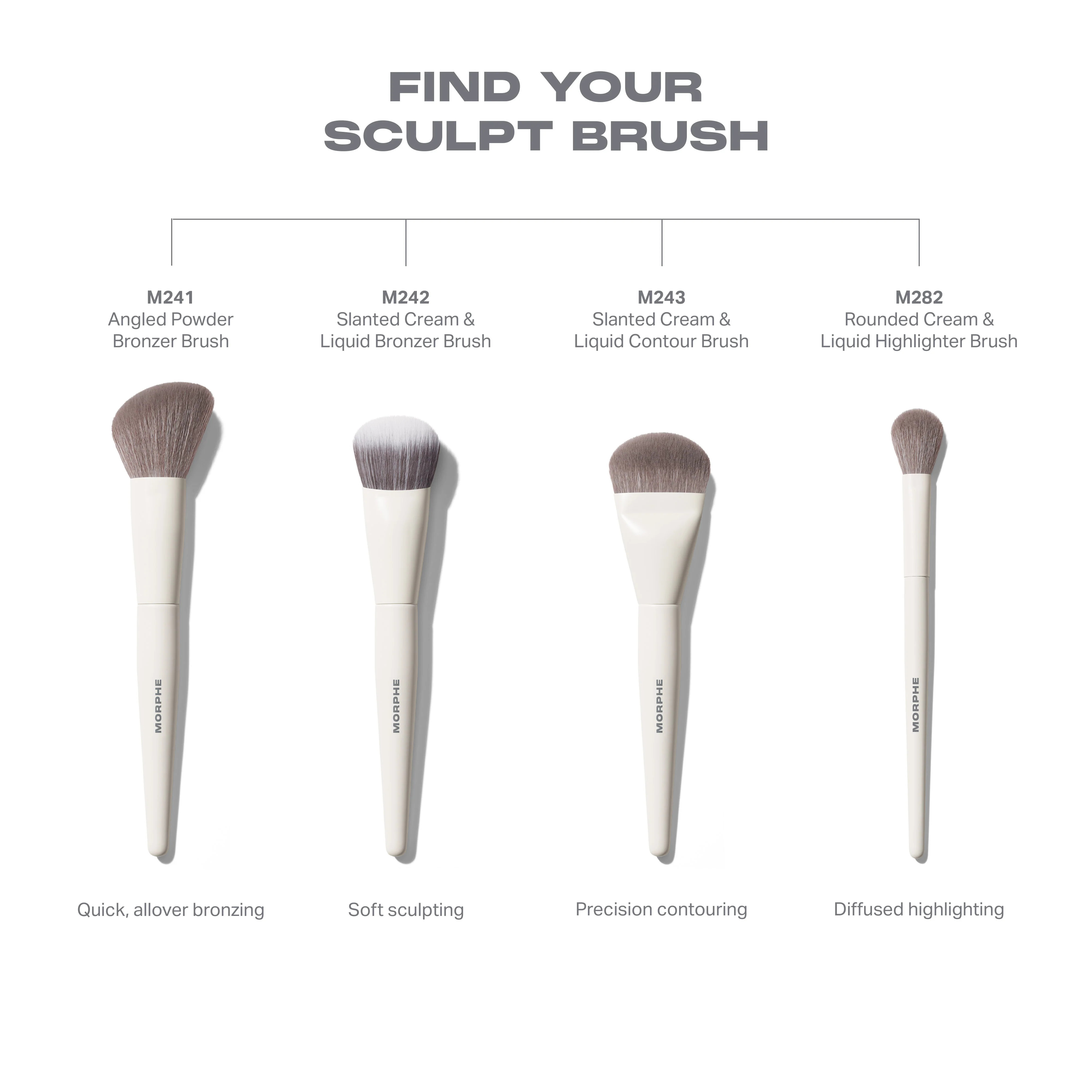 M242 Slanted Cream & Liquid Bronzer Brush - Image 5