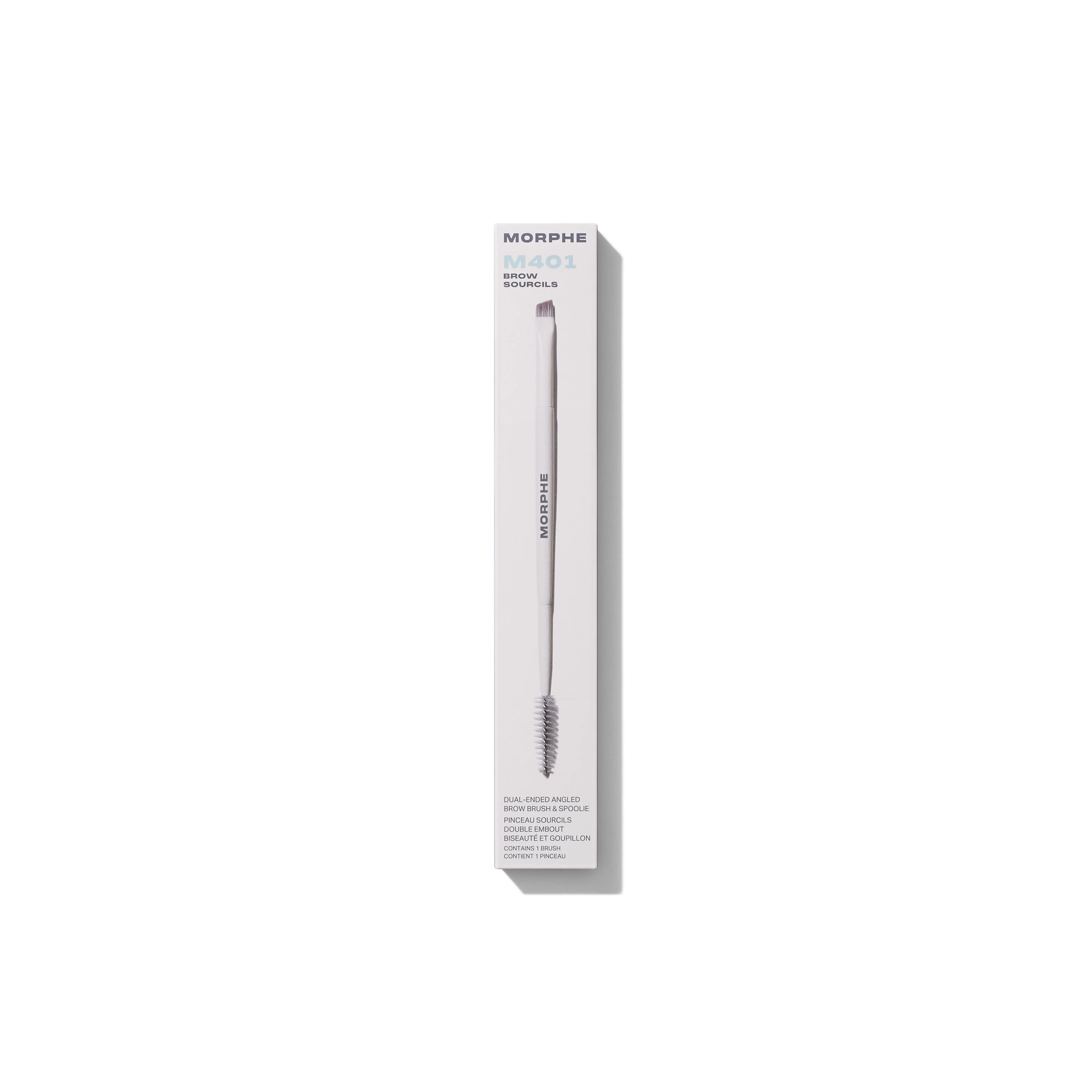 M401 Dual-Ended Angled Brow Brush & Spoolie - Image 2